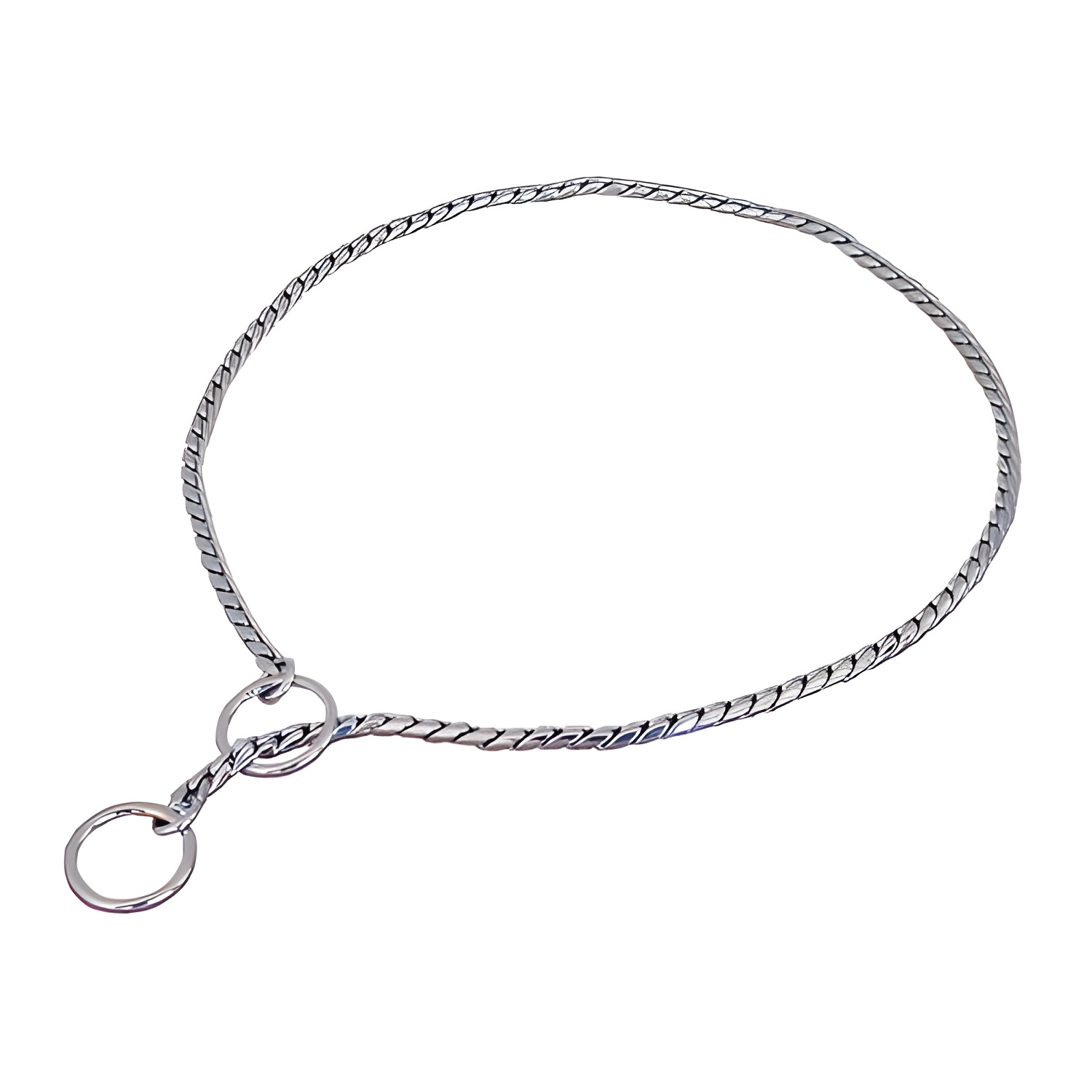 Collares para Perros Ibañez de Cadena Cromada Plana Plateada