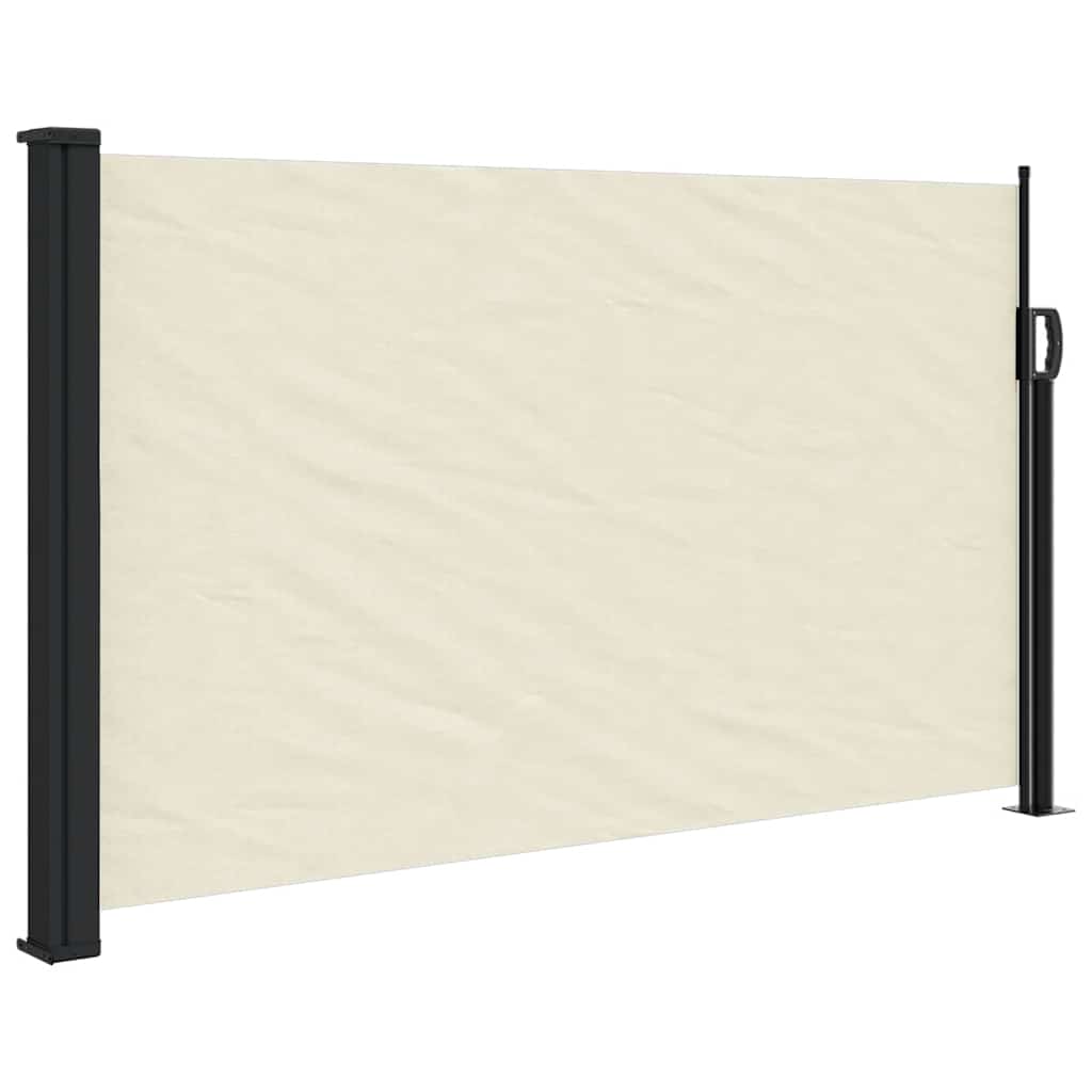 vidaXL Toldo lateral retráctil crema 120x500 cm