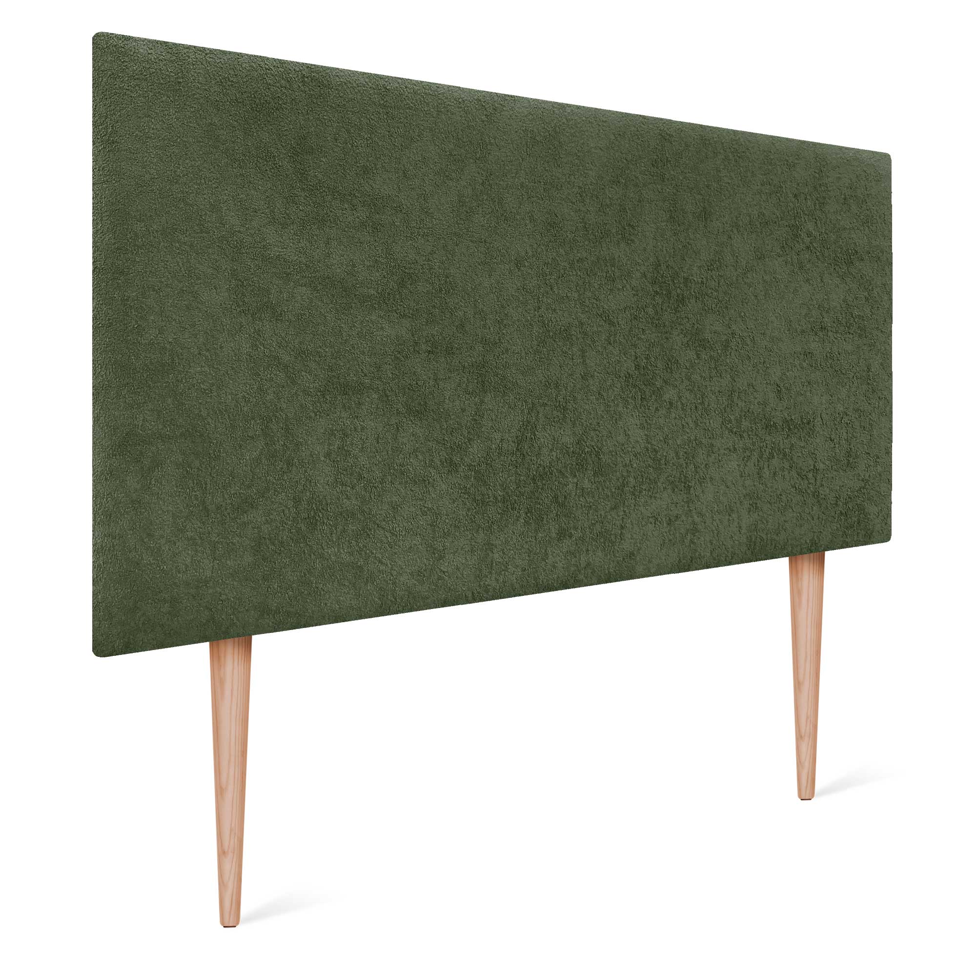 DHOME Cabecero Acabado Toalla Soft Tapizado Liso con Patas Tejido Suave para Pared Acústicos Cabeceros 8cm y 70 Al.