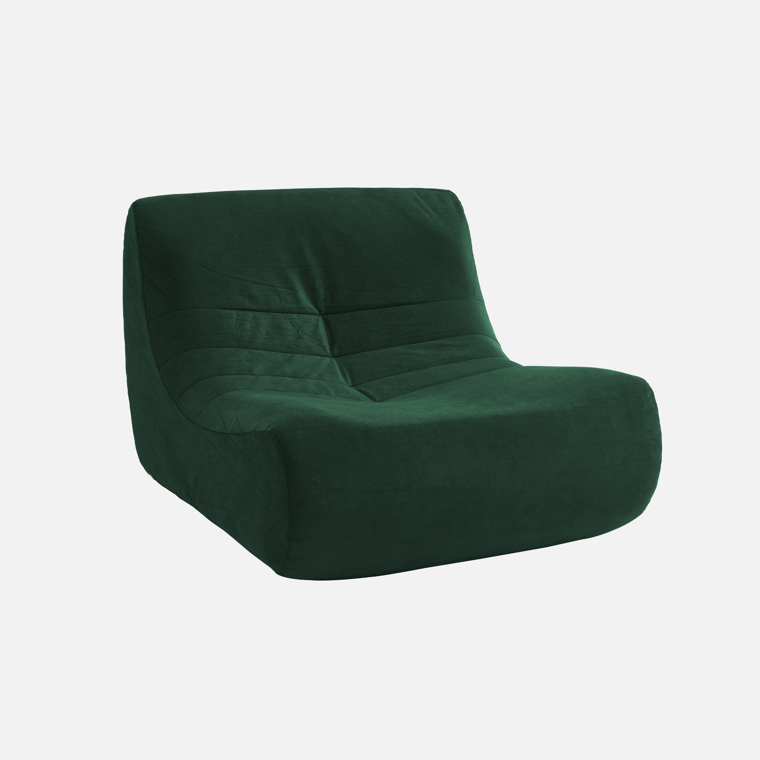 sweeek - Módulo para sofá modular de terciopelo , Sokol terciopelo , 91x105x72