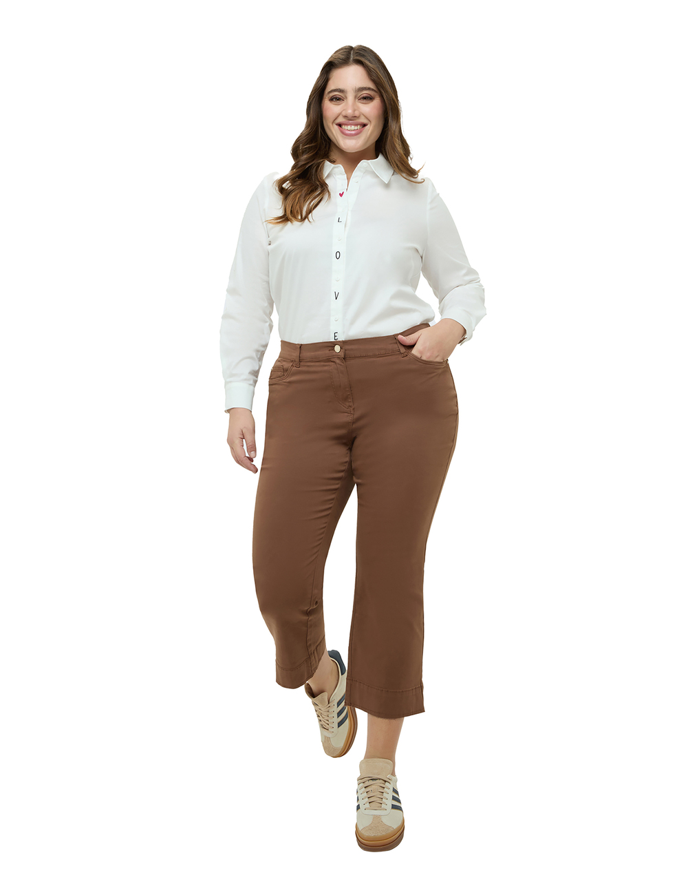 Fiorella Rubino - Pantalones Kick Flare acampanados de algodón