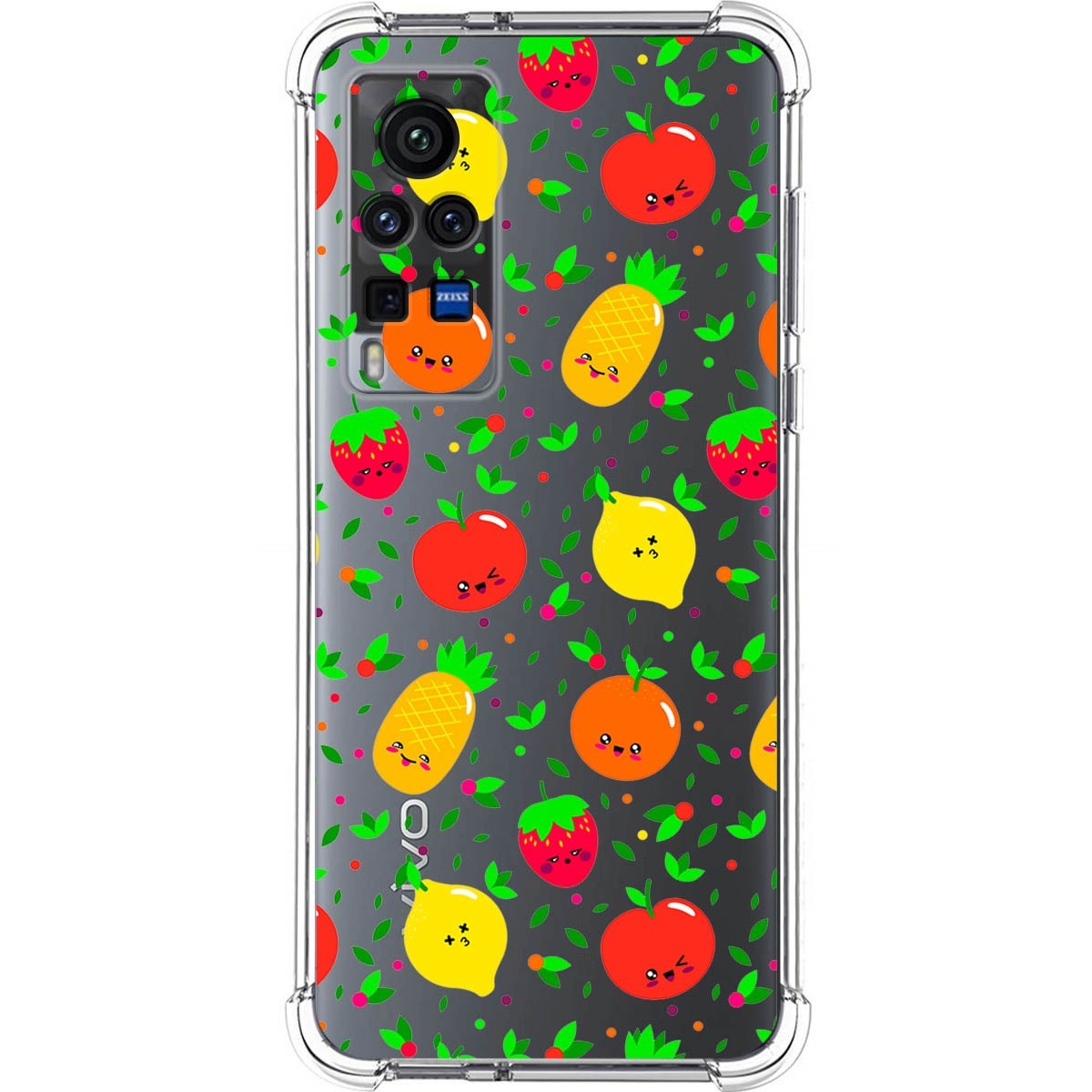 Funda Silicona Antigolpes para Vivo X60 Pro 5G diseño Frutas 01 Dibujos