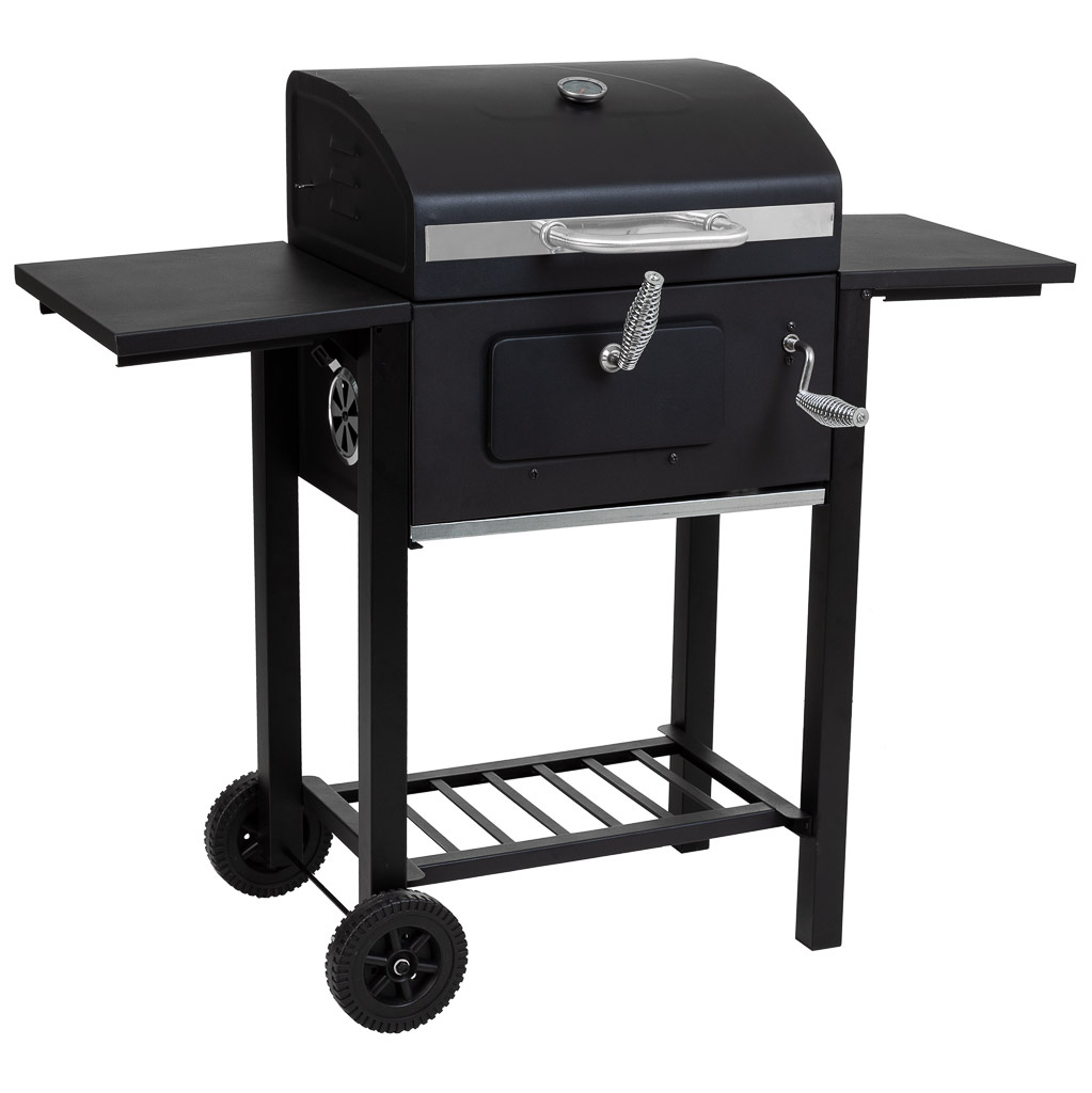 Wonderlust Deco - Barbacoa carro de metal negro 98x48x96h cm Negro 98x48x96h cm