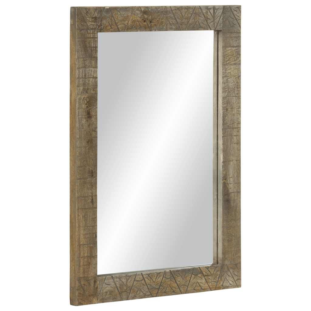 vidaXL Espejo de baño madera maciza mango 50x2,5x70 cm