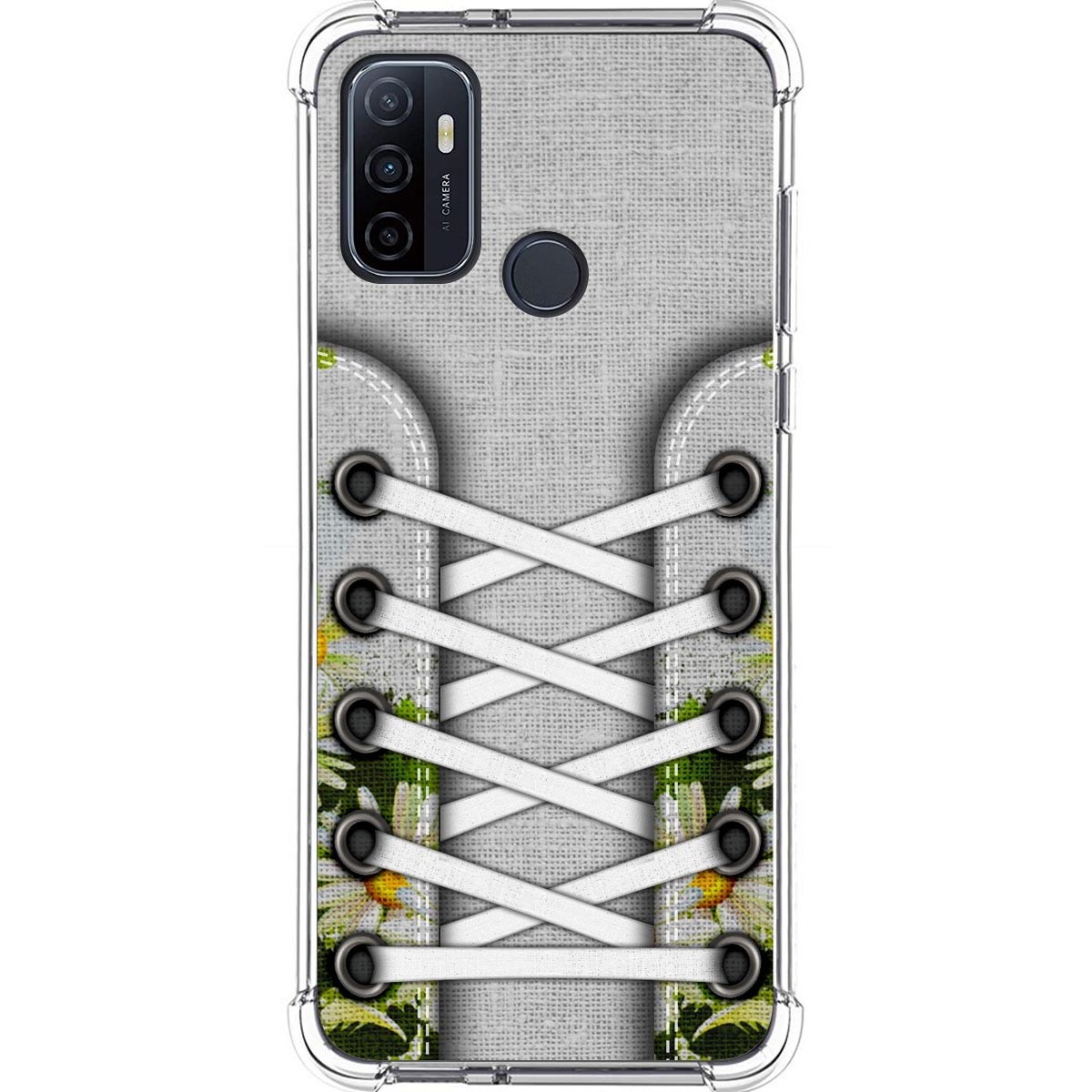 Tumundosmartphone Funda Silicona Antigolpes para Oppo A53 / A53s diseño Zapatillas 08 Dibujos
