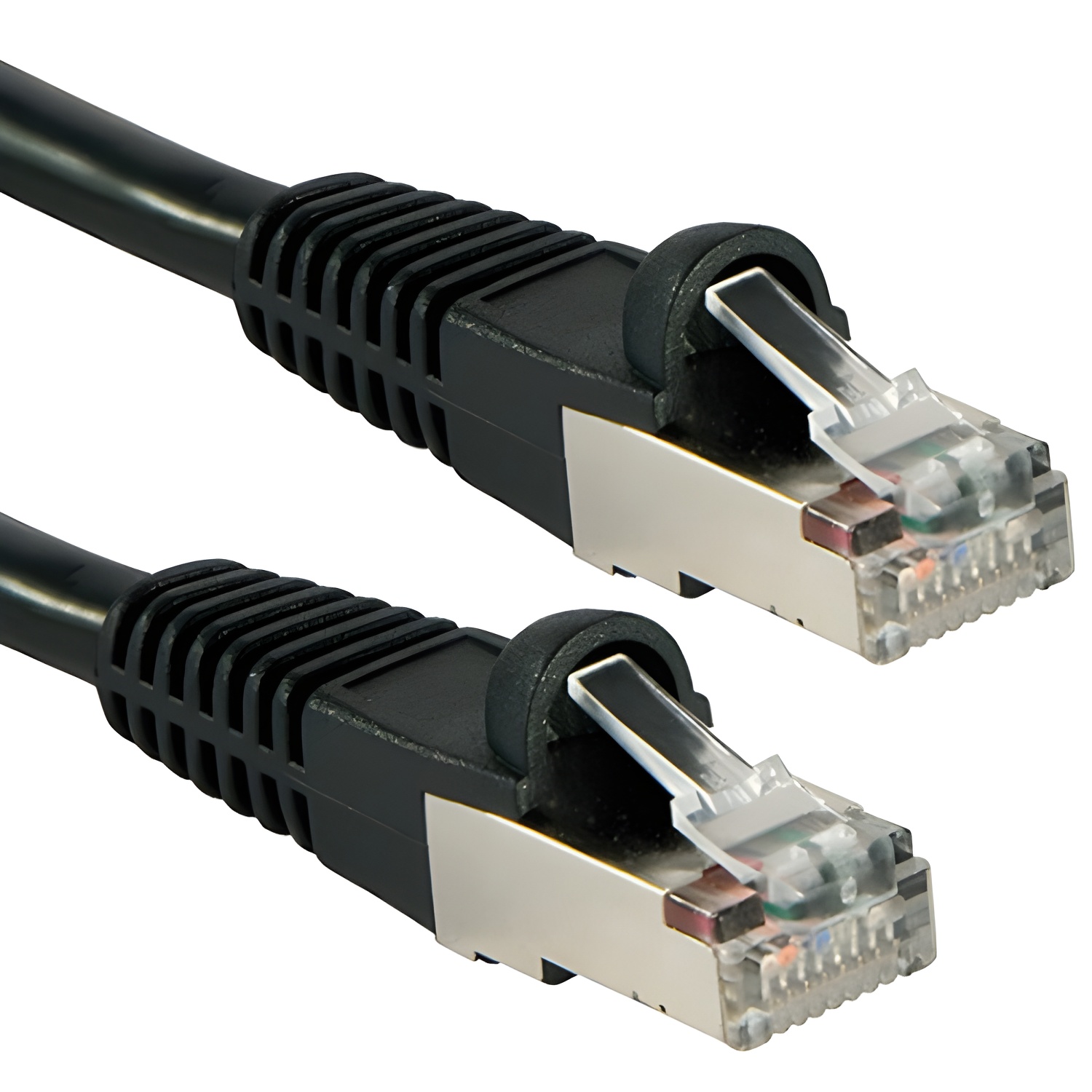 LINDY 47176 - Cable de Red (0,5 m, Cat6, S/FTP (S-STP), RJ-45, RJ-45, Negro)
