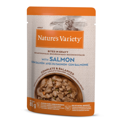Nature´s Variety Original Bocaditos en Salsa con Salmón para Gatos 85 gr