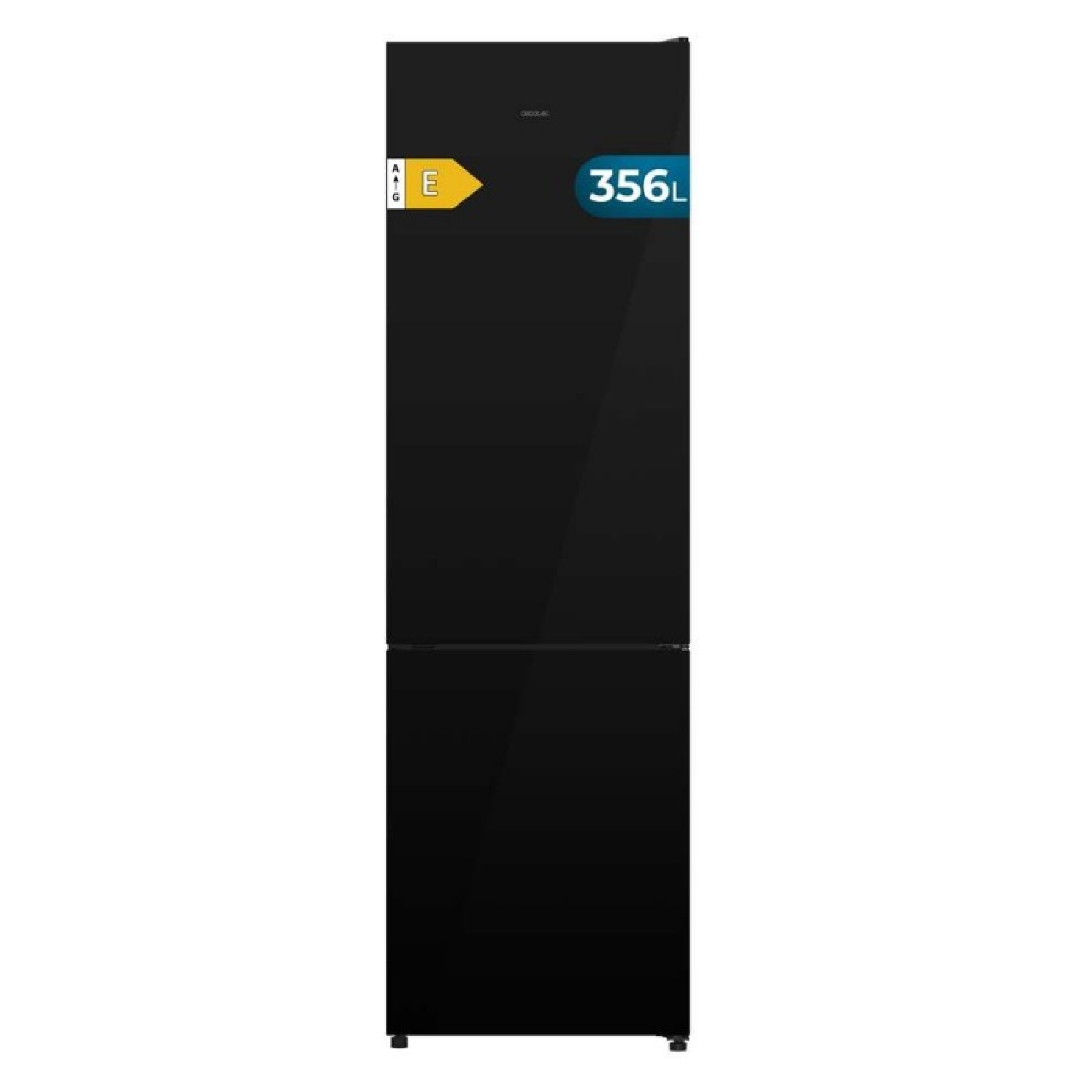 Cecotec Frigorífico Combi 356L Bolero CoolMarket Combi 356i Black Glass E. 200cm de Alto, 59,5 cm de Ancho, Clase E