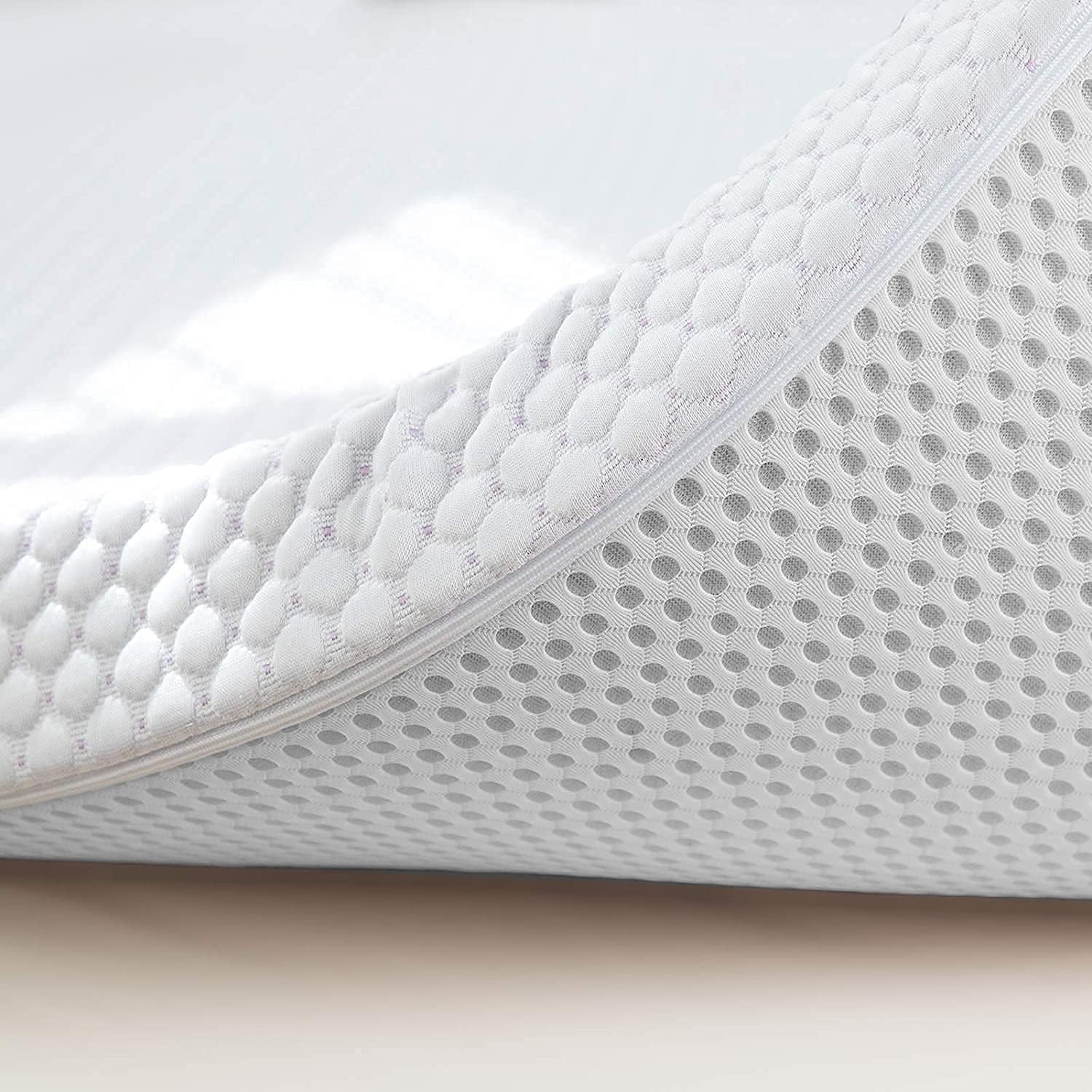 MICAMAMELLAMA - Topper Viscoelástico Memory Foam para Colchón, Capa de Confort Ajustable con Funda Extraíble y Lavable, Disponible en Grosor de 4 cm a 8 cm