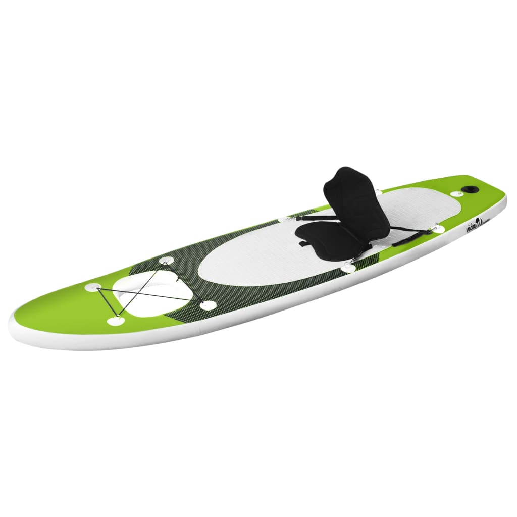 vidaXL Set de Tabla de Paddle Surf Hinchable Marino 300x76x10 cm Piscina Color Azul mar,  Verde,  Negro y mas