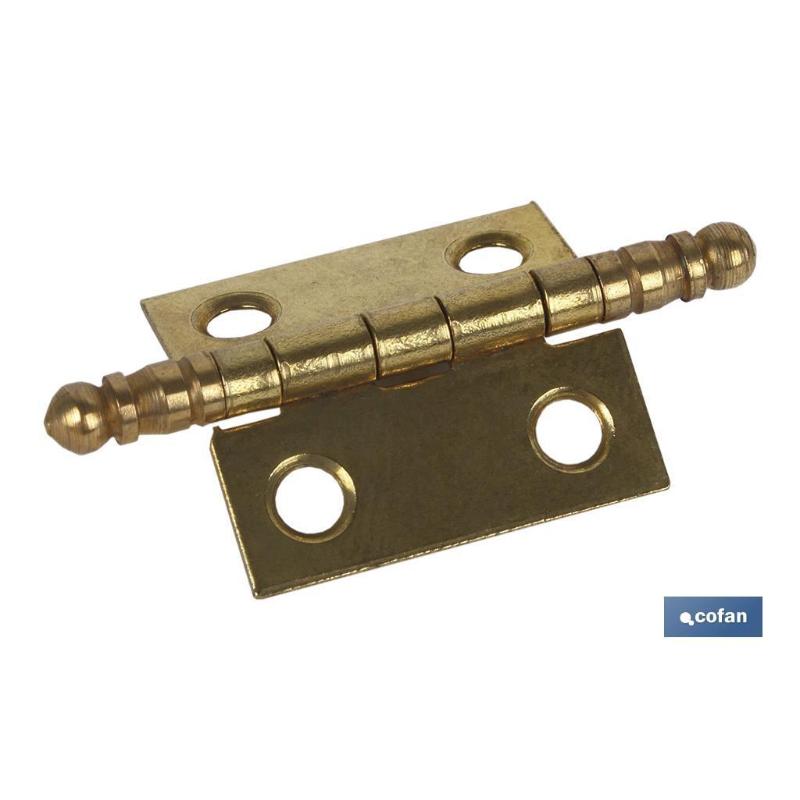 2 uds bisagra hierro laton fin alto 50 x 40   caja 12 unid.