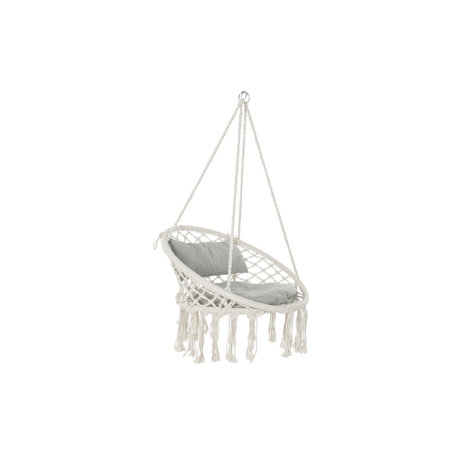 Silla colgante algodon 82x62x123 100kgs, con cojin , El mejor complemento para tu hogar.