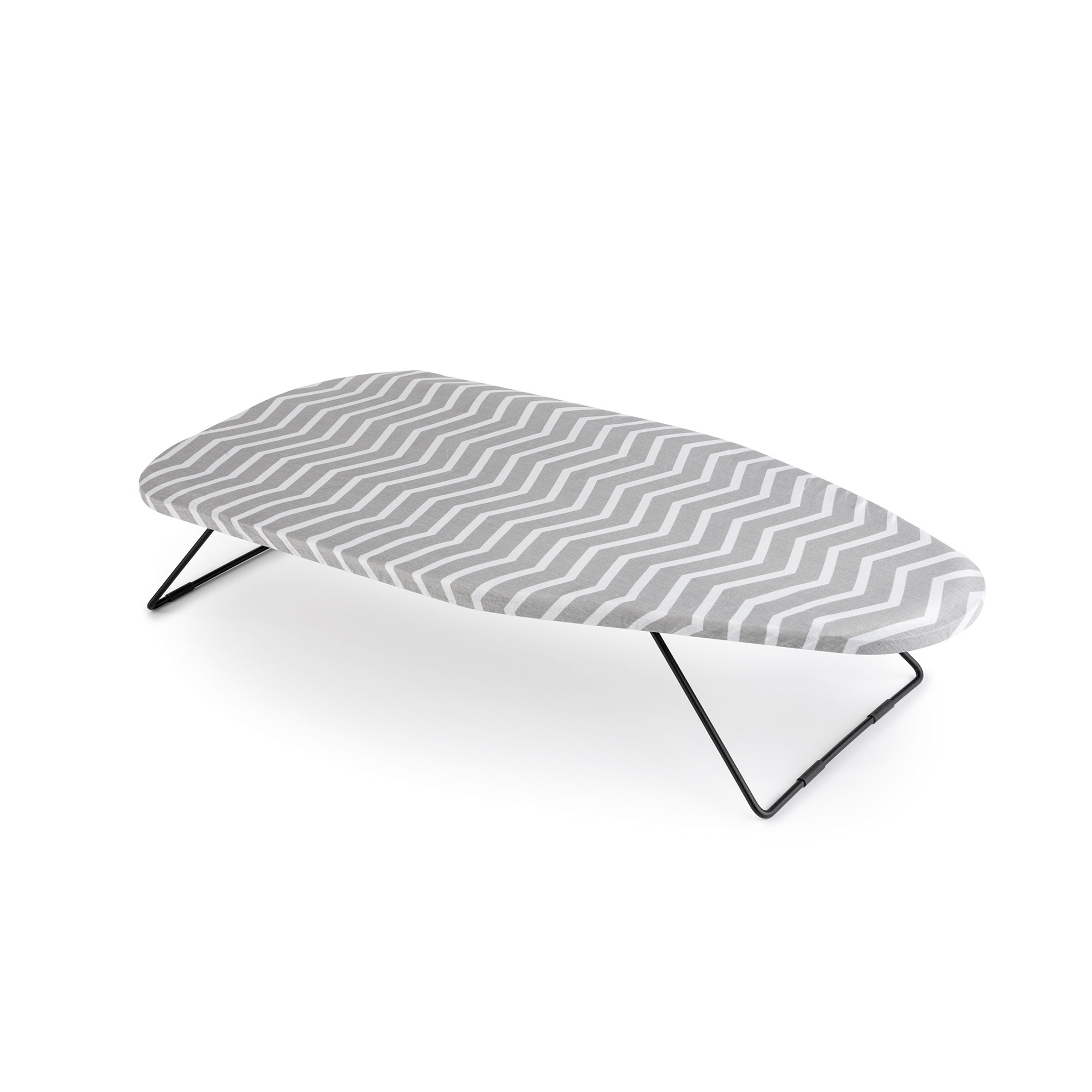 Jata Tabla de Planchar de sobremesa con Superficie de 75 x 34 cm, Válida para Colgar, Ocupa Poco Espacio, Funda de algodón, Gris Y Blanco - HPLA8214/HPLA5213