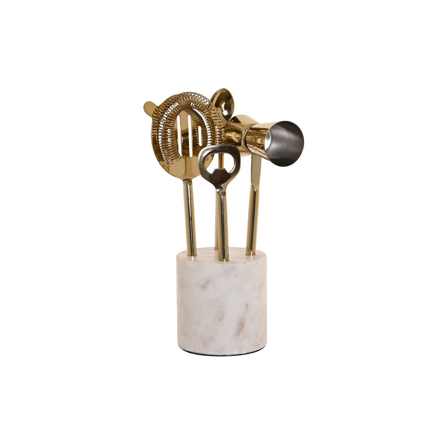 Coctel set 4 inox marmol 10x3x21 blanco El mejor complemento para tu hogar.