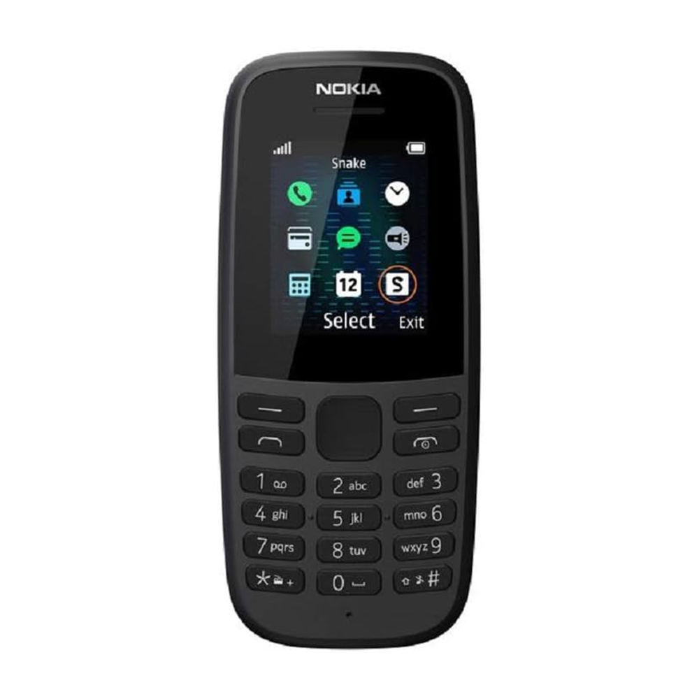 Nokia 105-2019 Dual Sim Black (TA-1174) Diseño clásico y ergonómico que se adapta mejor a