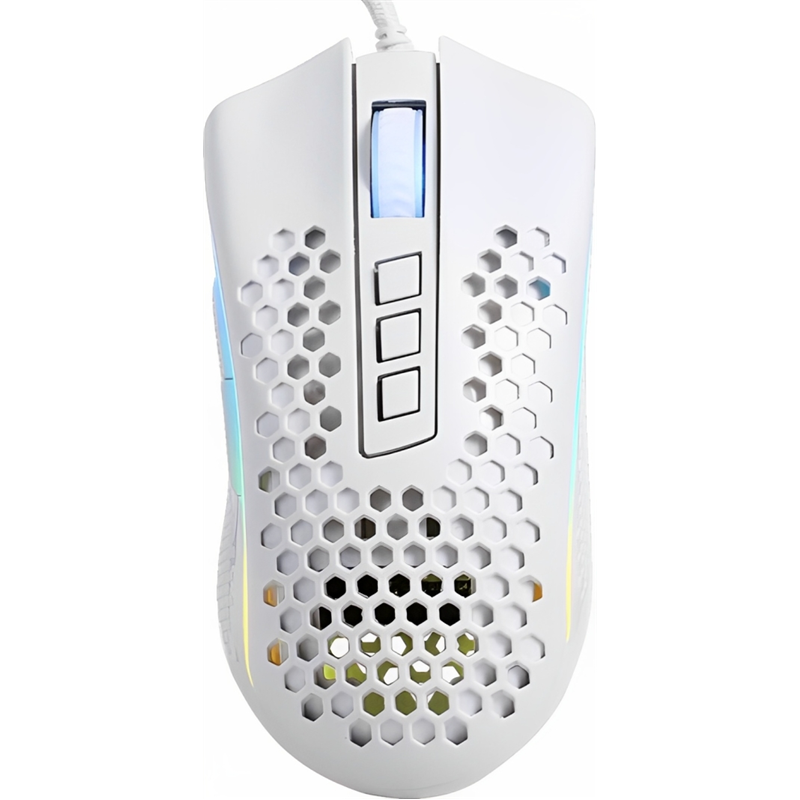 Redragon Storm Elite Gaming 32000 Dpi RGB Blanco