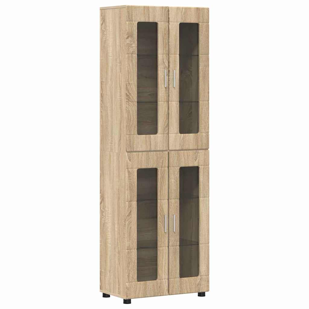 vidaXL Aparador alto FLORIN 60 x 35 x 182 cm Madera de ingeniería