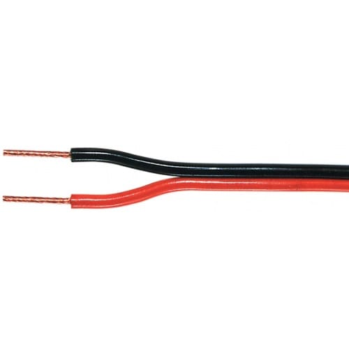 CABLEPELADO Cable para Altavoz 2X 4 mm 10 M Rojo-Negro
