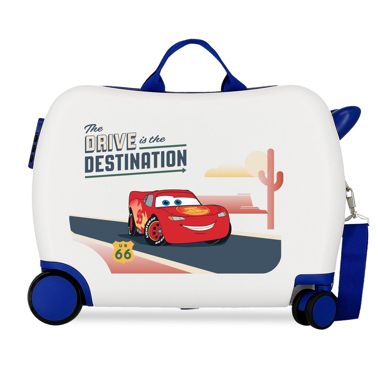 Maleta infantil Cars Destination blanco 50x38x20 cm