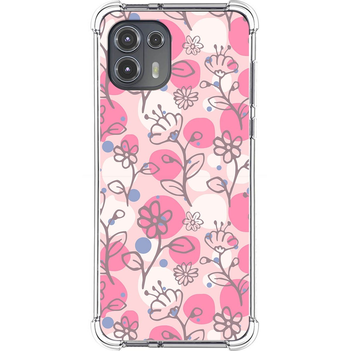 Funda Silicona Antigolpes para Motorola Edge 20 Lite diseño Flores 07 Dibujos