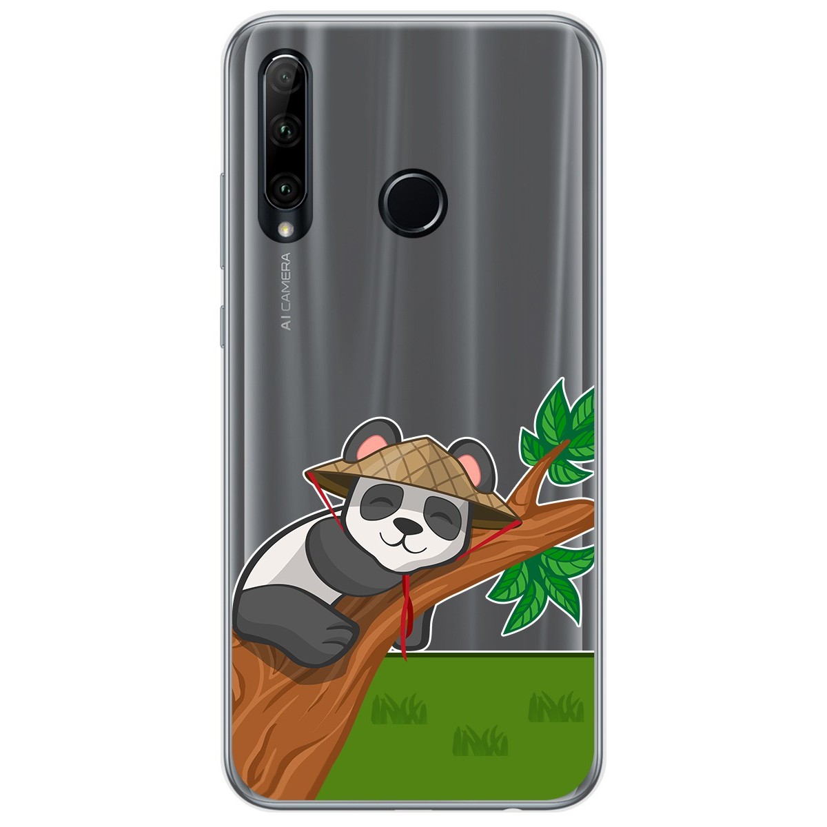Tumundosmartphone Funda Gel Transparente para Huawei Honor 20 Lite diseño Panda Dibujos
