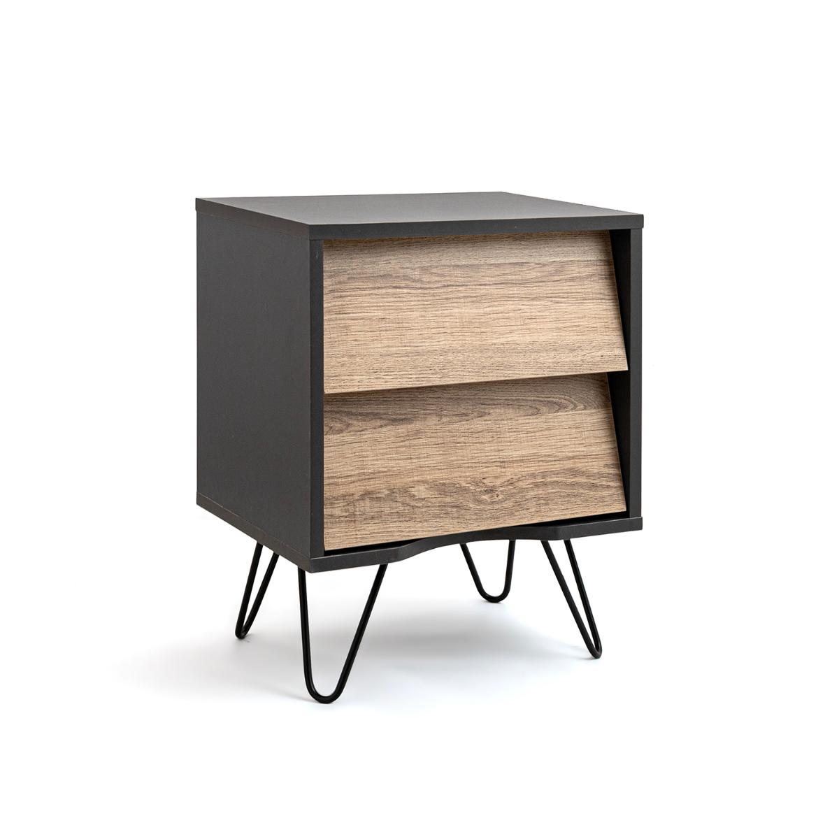 VINTHERA MOA Mesilla 2 Cajones Con Guías 40 X 30 X 49,5 CM Madera Madera