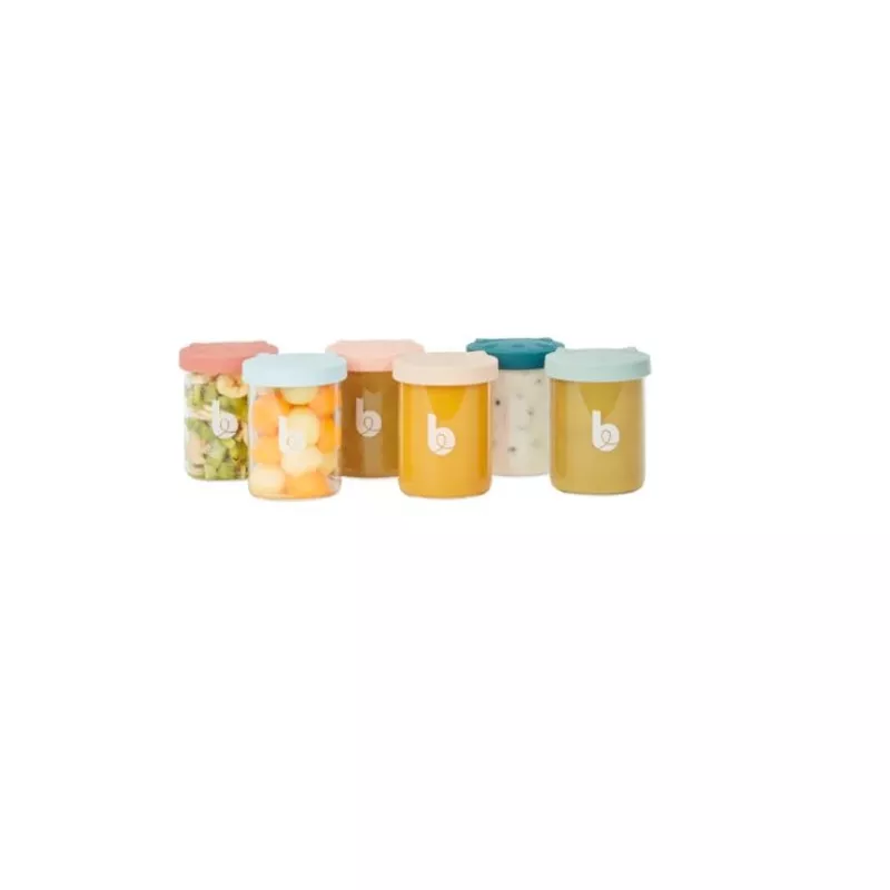 Set de 6 Tarritos Babybols Babymoov ISY 250Ml Superior Glass