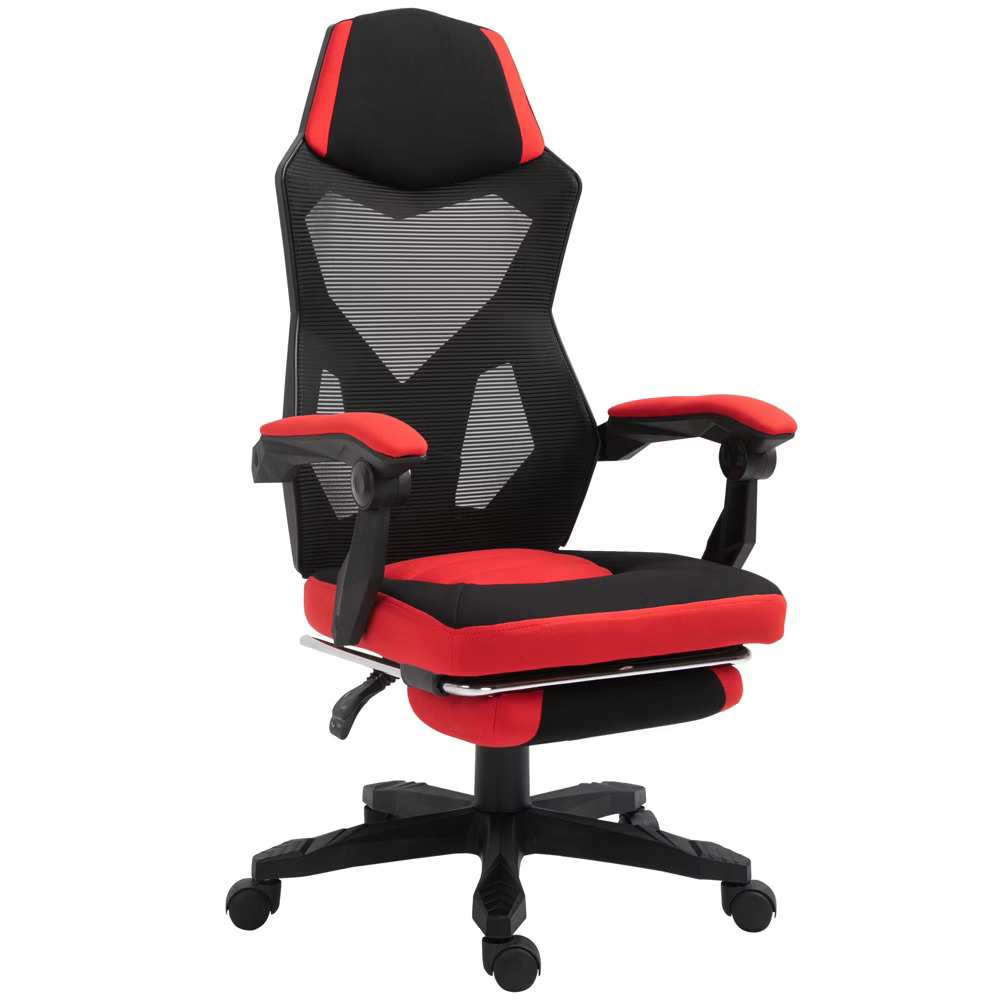 DUPI Silla de Escritorio GRAVITY | Ergonómica | Giratorio 360º | Respaldo Lumbar de Malla | Reposacabezas | Reposabrazos | Reposapies