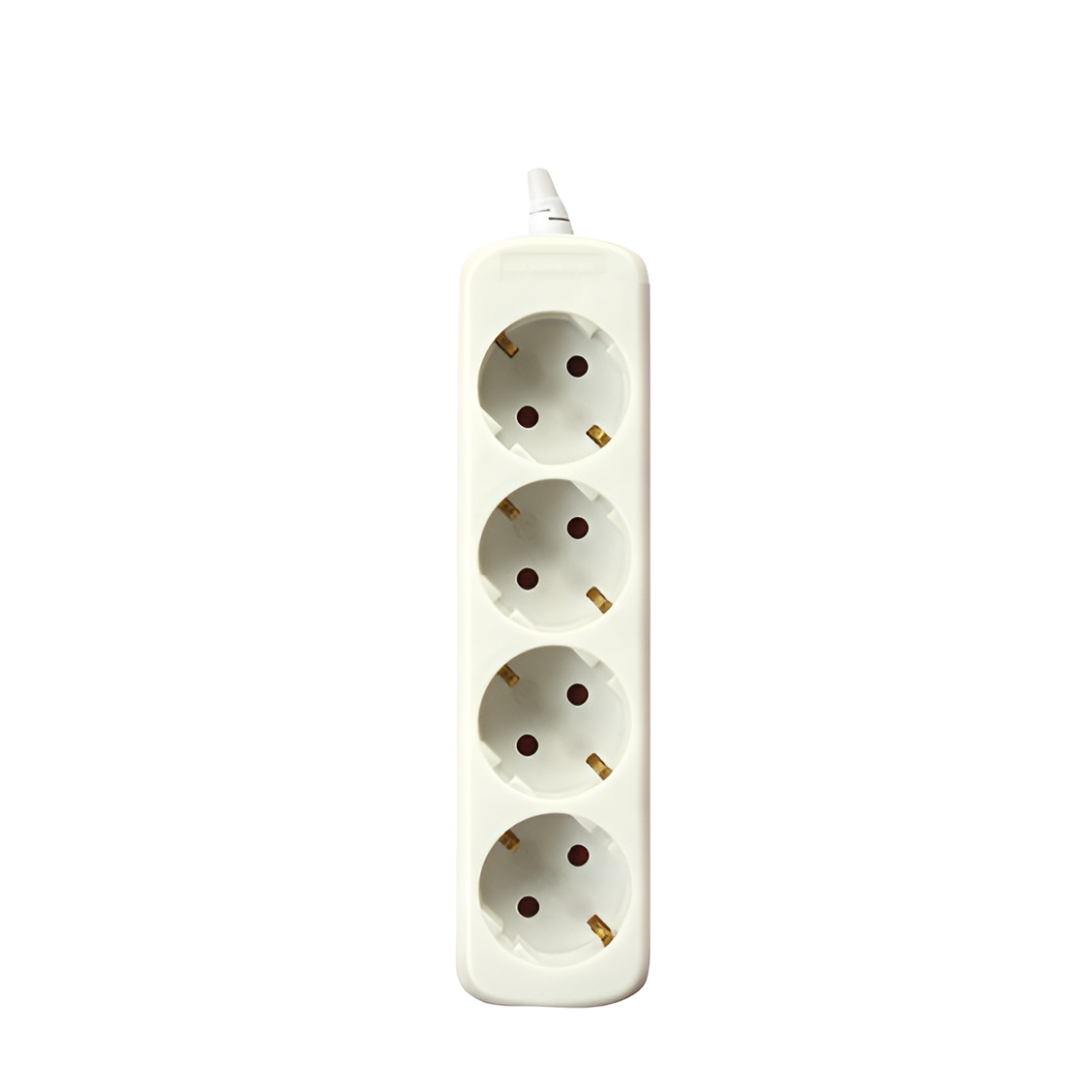Regleta Eléctrica Silver Electronics 4 Enchufes Schuko Cable 1,5m IP44 Blanco