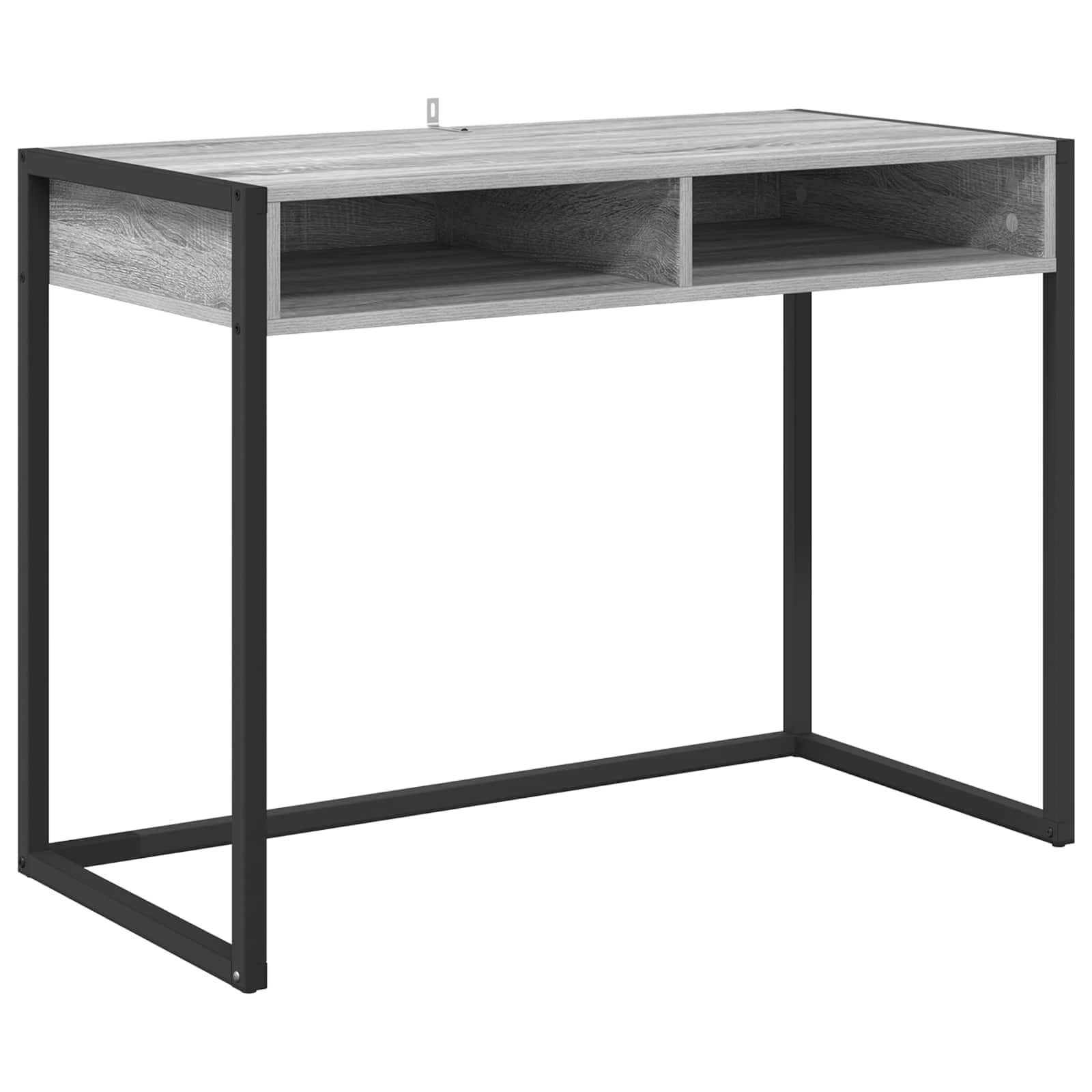 vidaXL Escritorio Gris Sonoma 100 x 50 x 75 cm Madera contrachapada