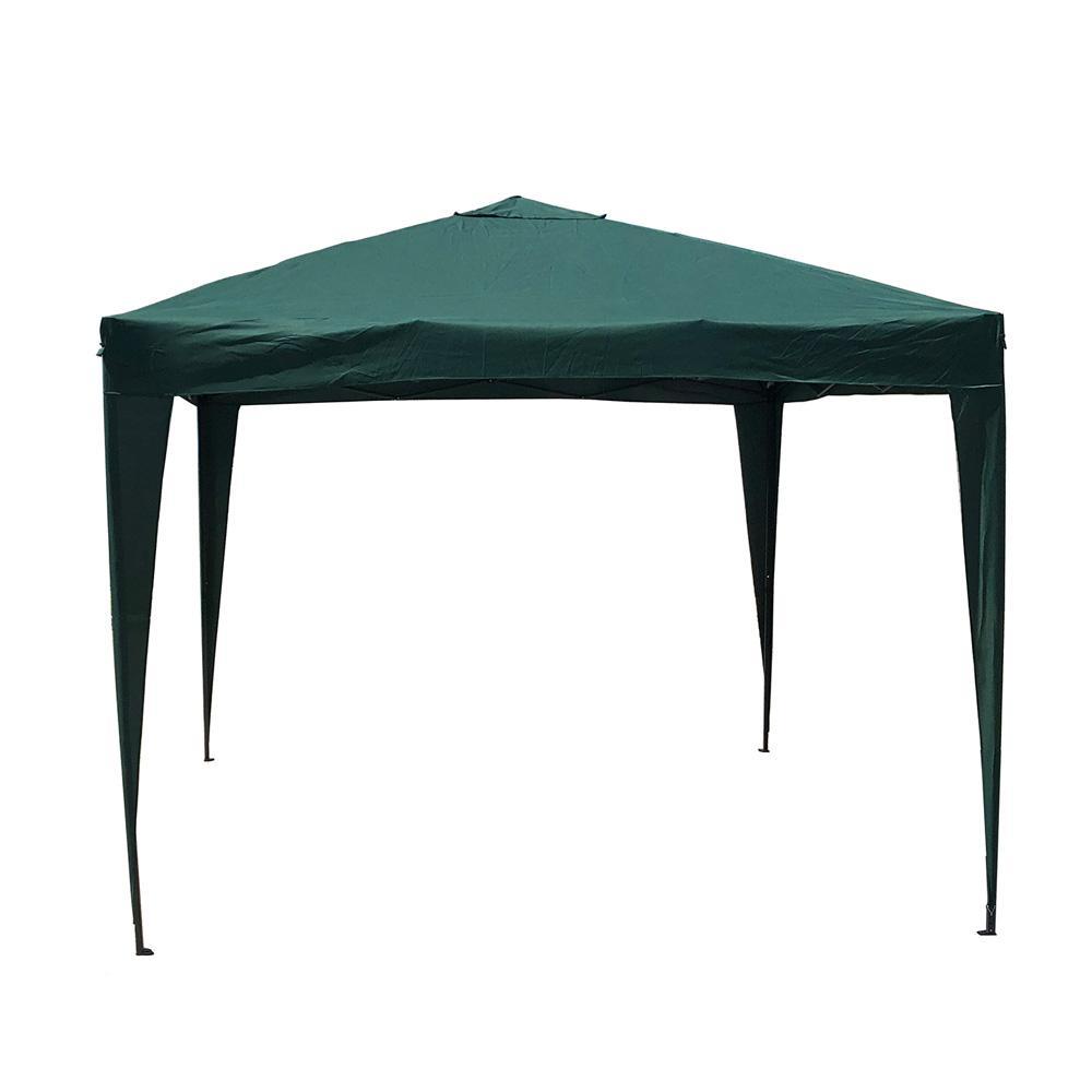 Pabellon plegable metal/aluminio 3x3 m verde