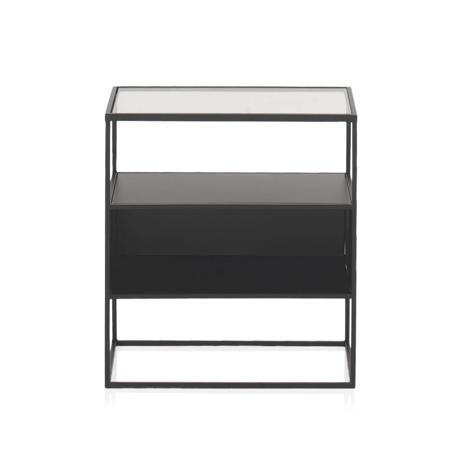 Mesa De Metal Negro Con Tapa De Cristal El mejor complemento para tu hogar.