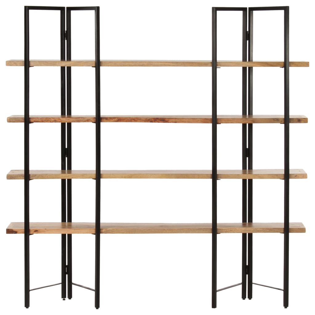 Vidaxl Estantería de 3 Niveles de Madera Maciza de Mango 160 X 35 X 160 Cm