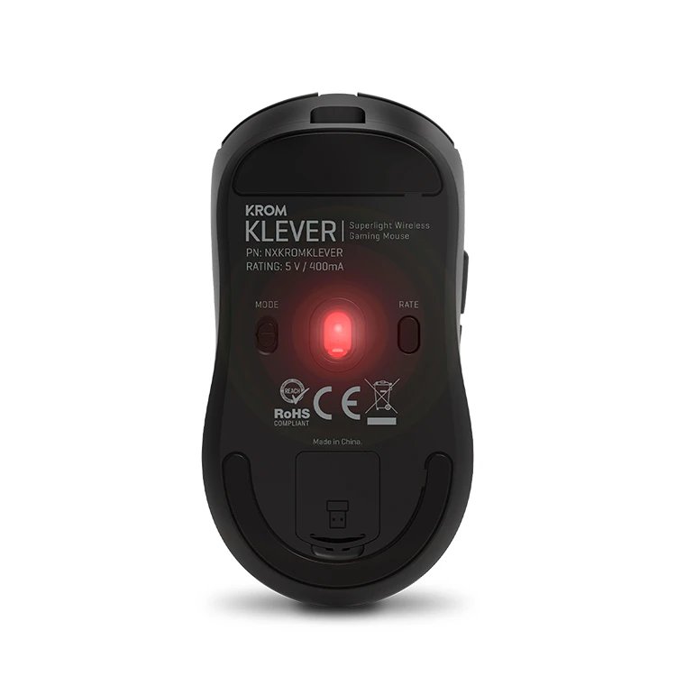 Ratón ÓPTICO (Pixart PMW3325) Hasta 10000 DPI (6 niveles: 1200 / 2400 / 3200 / 4800 / 6400 / 10000) JUEGO, MacOS, Android, PS4 & PS5 KROM NXKROMKLEVERBK  | NEGRO