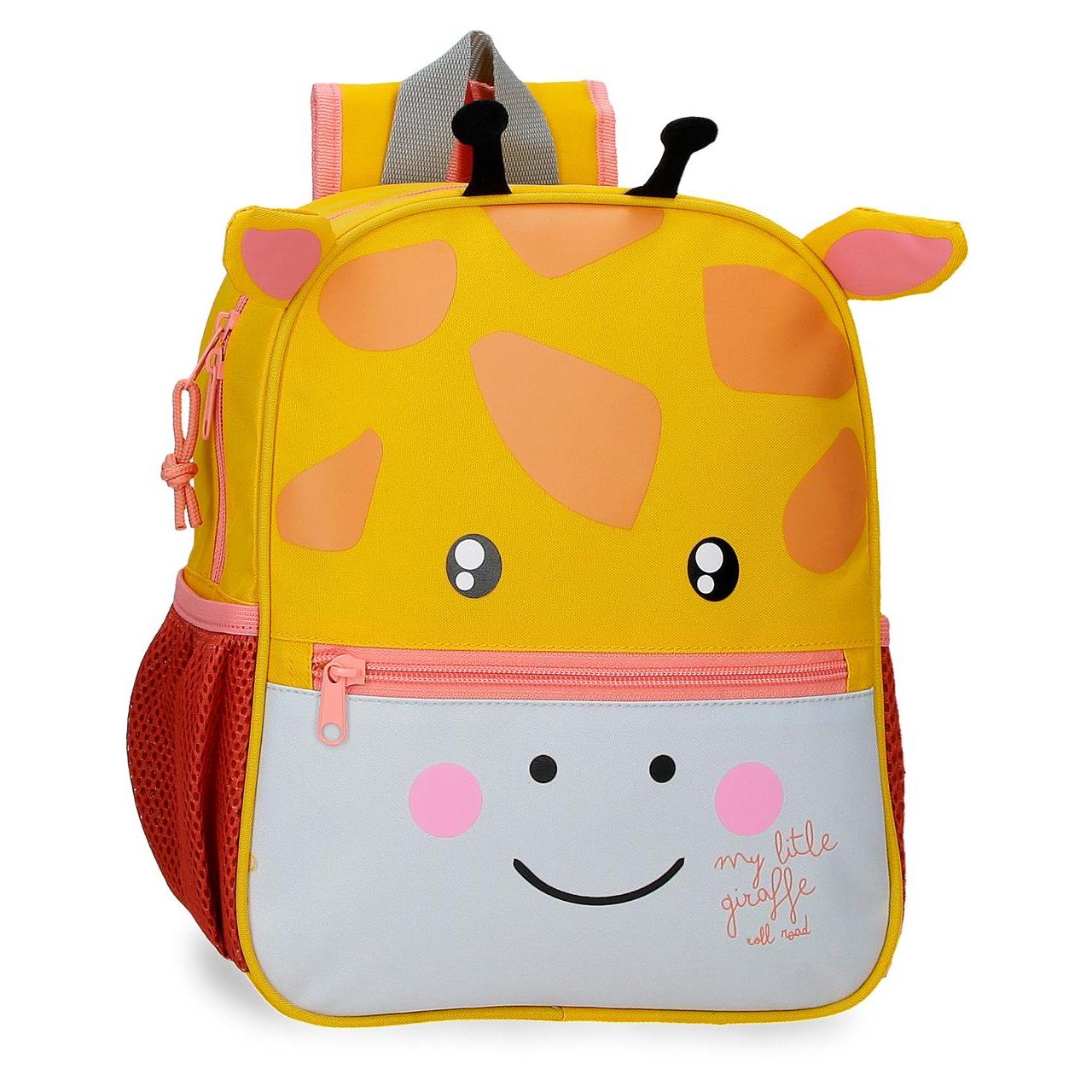 Mochila escolar adaptable a carro Roll Road Happy Pets 23x28x10cm