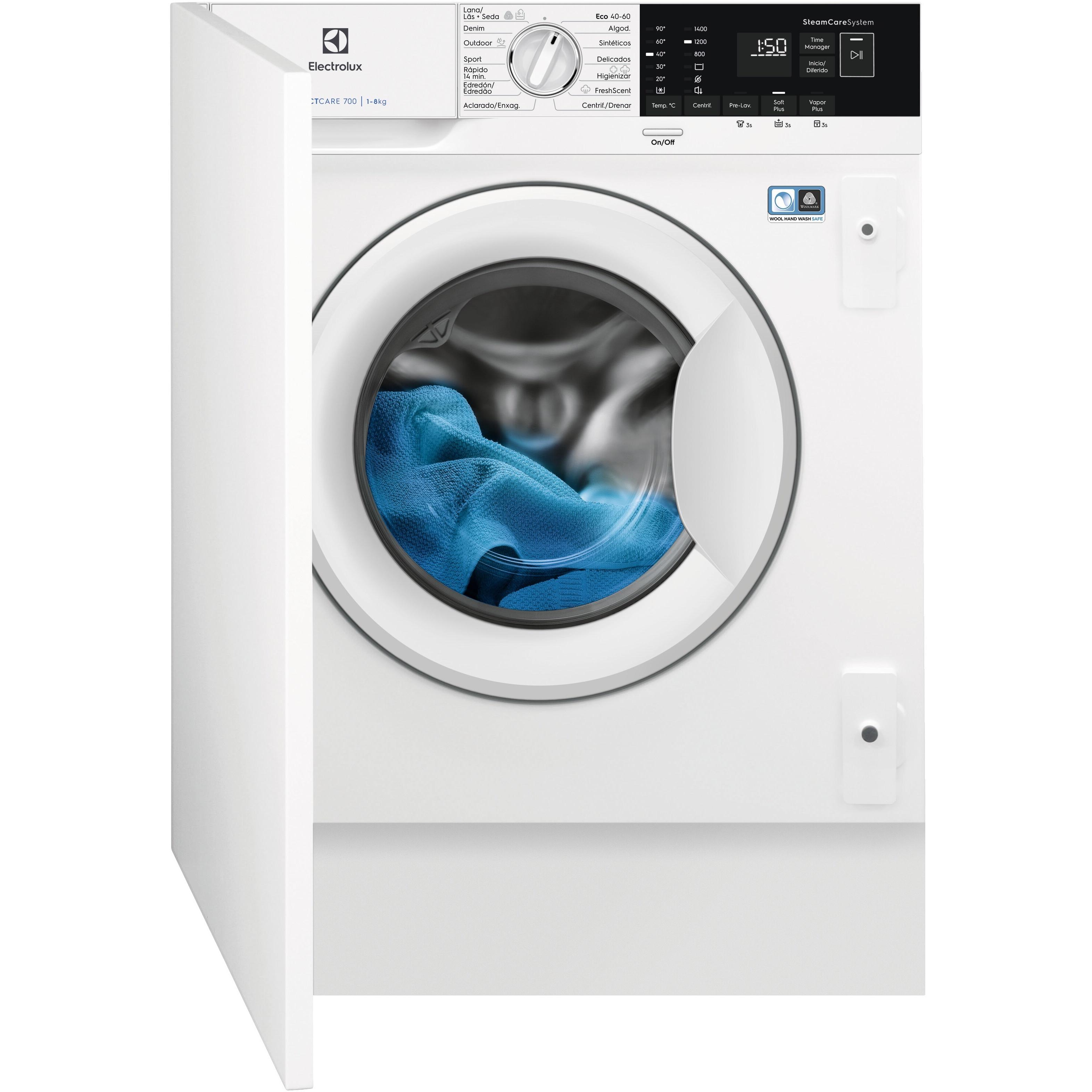 LAVADORA INTEGRABLE ELECTROLUX EN7F4842OF 8 KG B 1400 RPM