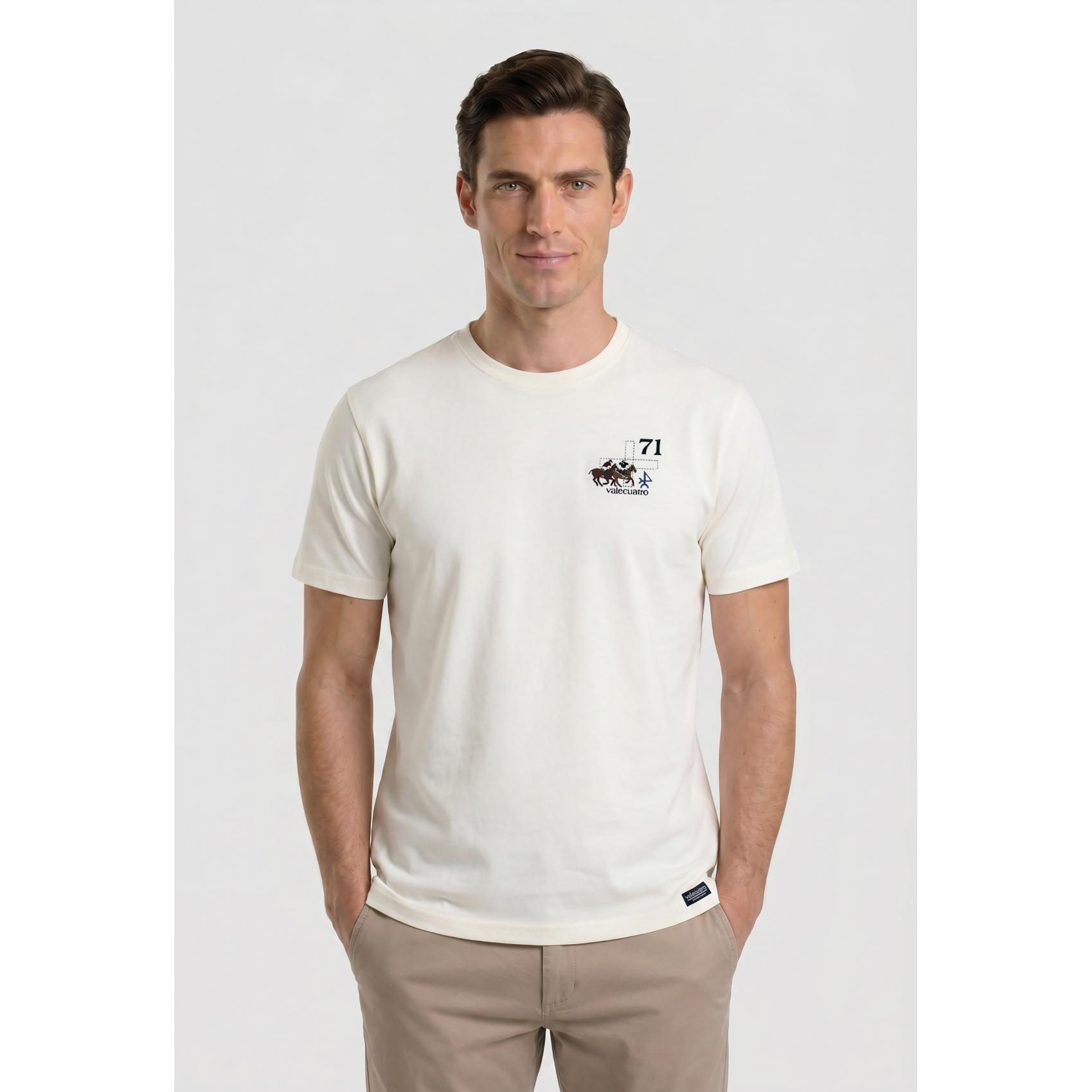 Camiseta Valecuatro Player blanco roto
