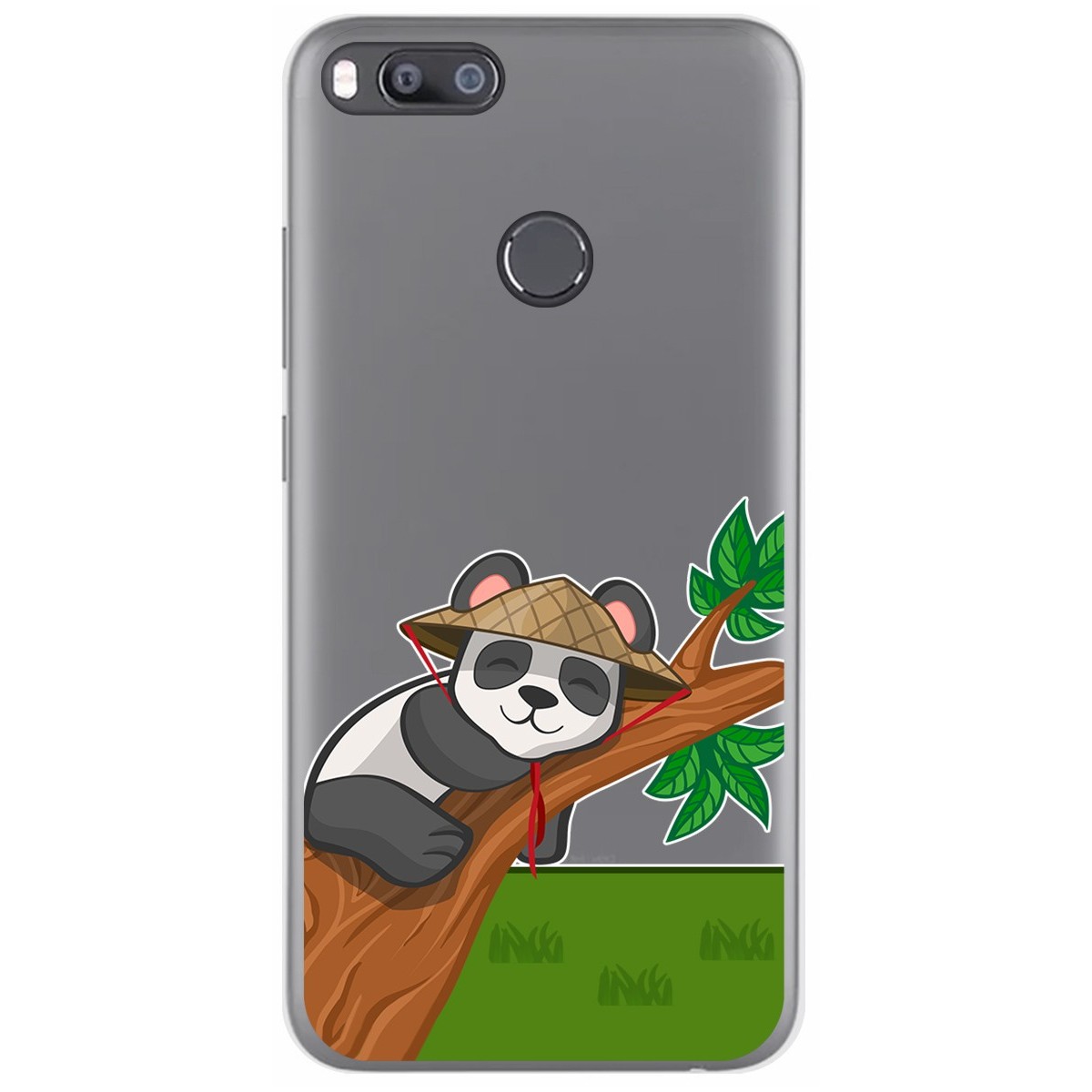 Tumundosmartphone Funda Gel Transparente Xiaomi Mi 5X con Diseño Panda