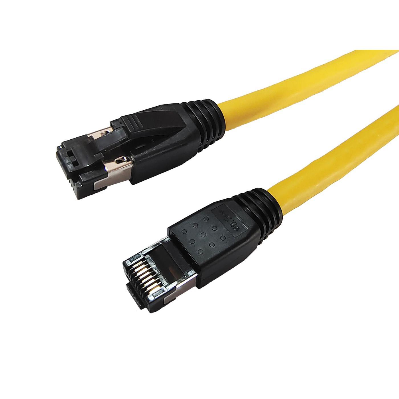 Cable de Red Microconnect CAT8.1 S/FTP 10m Amarillo LSZH de Alta Velocidad