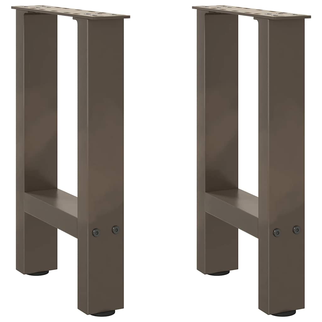 vidaXL Patas para mesa de centro (2 unidades, 38 x 42-43 cm, acero)