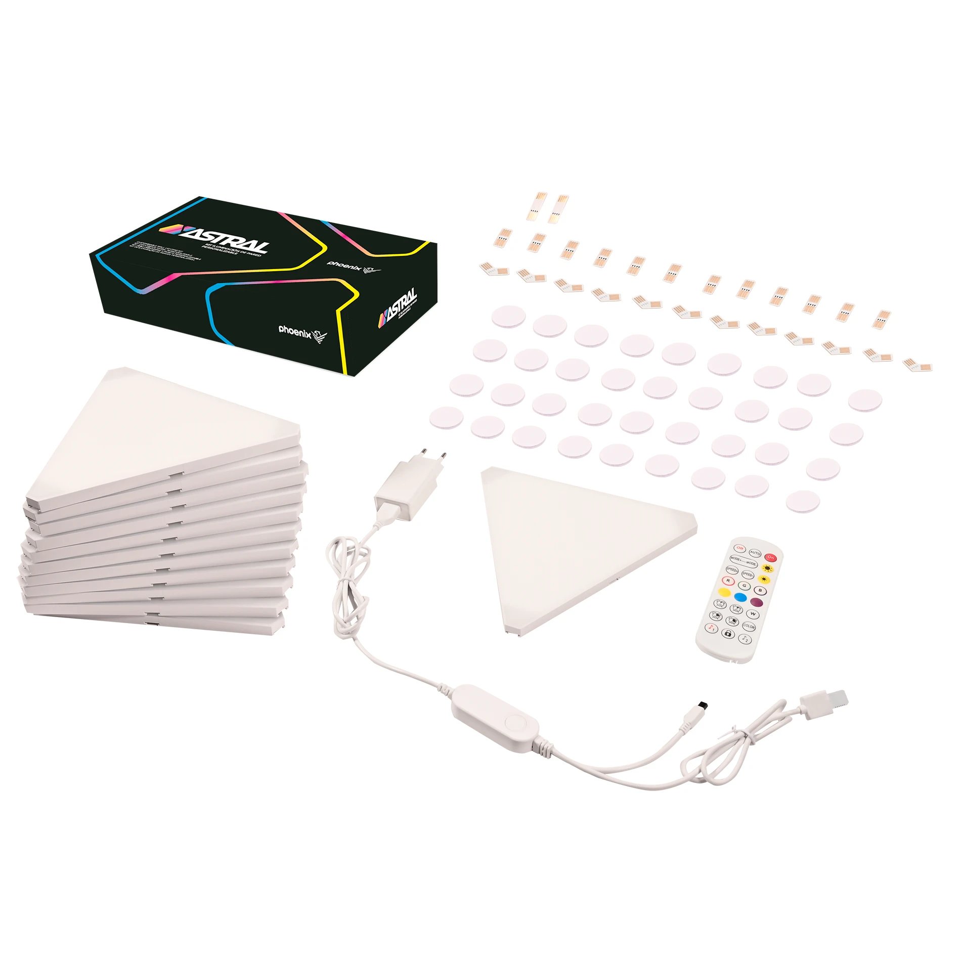 Iluminación Smart Home Kit de iluminación modular LED WiFi (control por app SmartLife) 10W E27 A60 PHOENIX TECHNOLOGIES PHASTRAL  | IP20