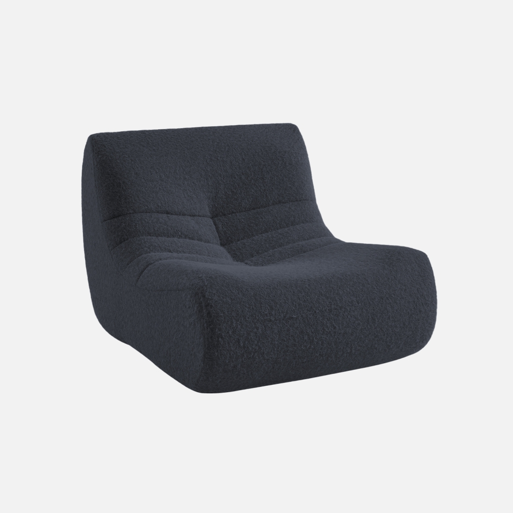 sweeek - Módulo para sofá modular en tejido efecto alpaca , Sokol alpaca , 91x105x72