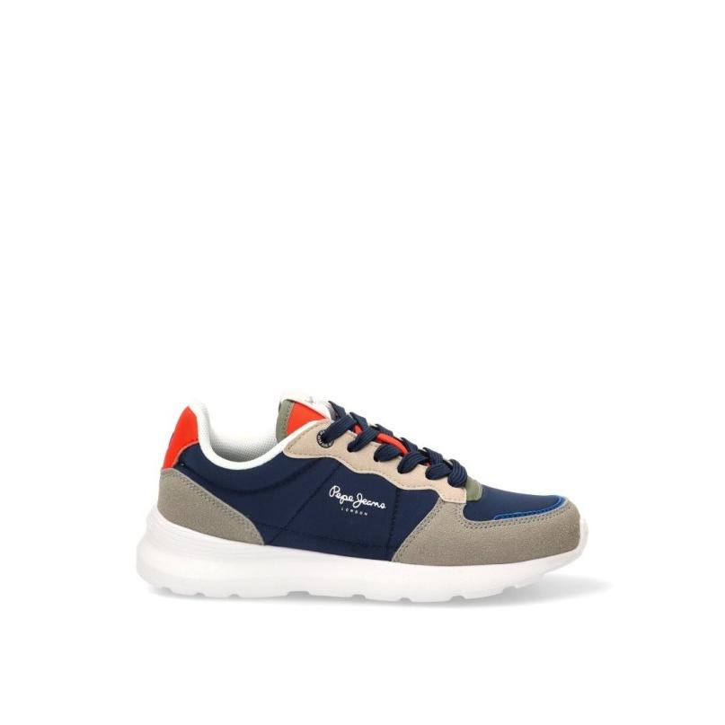 Zapatillas Casual Pepe Jeans - Niño - Suela Plana - Modelo Pbs400009 - Color Marino