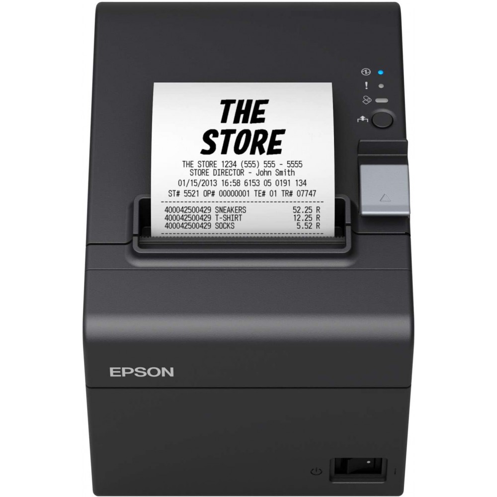 Impresora de Tickets Epson TM-T20III/ Térmica/ Ancho papel 80mm/ USB-RS232/ Negra EPSON EPSON TM-T20III S BK
