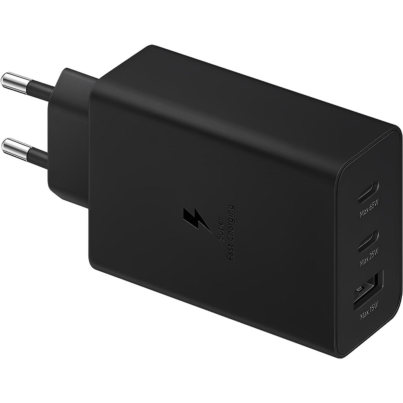 Cargador Rápido Samsung Travel Adapter Trio (65W) Negro