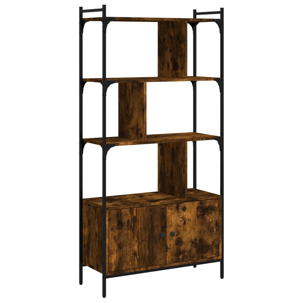 Vidaxl Estantería con Puertas Madera 76,5x30x154,5 Cm Negro