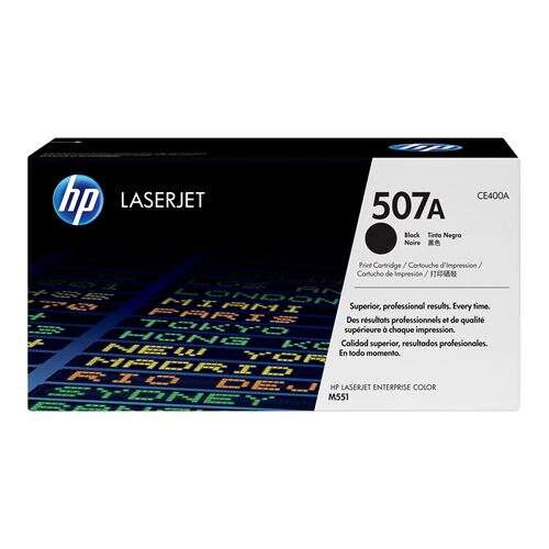 Hp ce400a negro cartucho de toner original - 507a