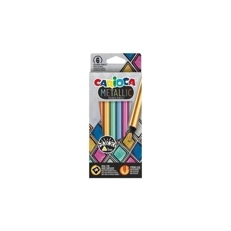 Carioca - LAPICES COLOR CARIOCA METALLIC CAJA de 6 43012