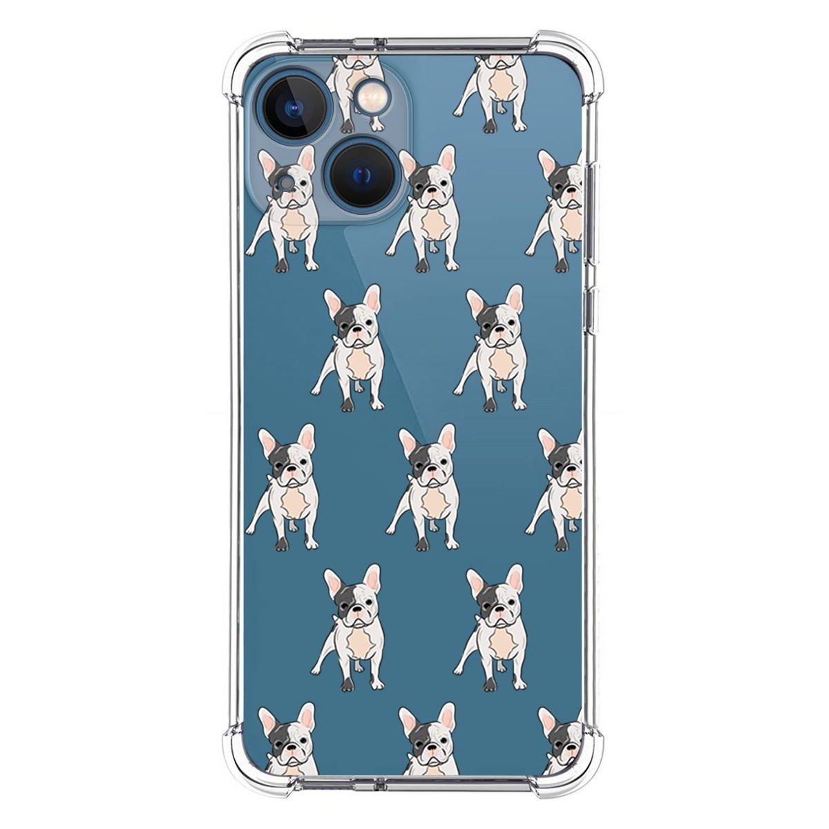 Funda Silicona Antigolpes para Iphone 13 Mini (5.4) diseño Perros 12 Dibujos