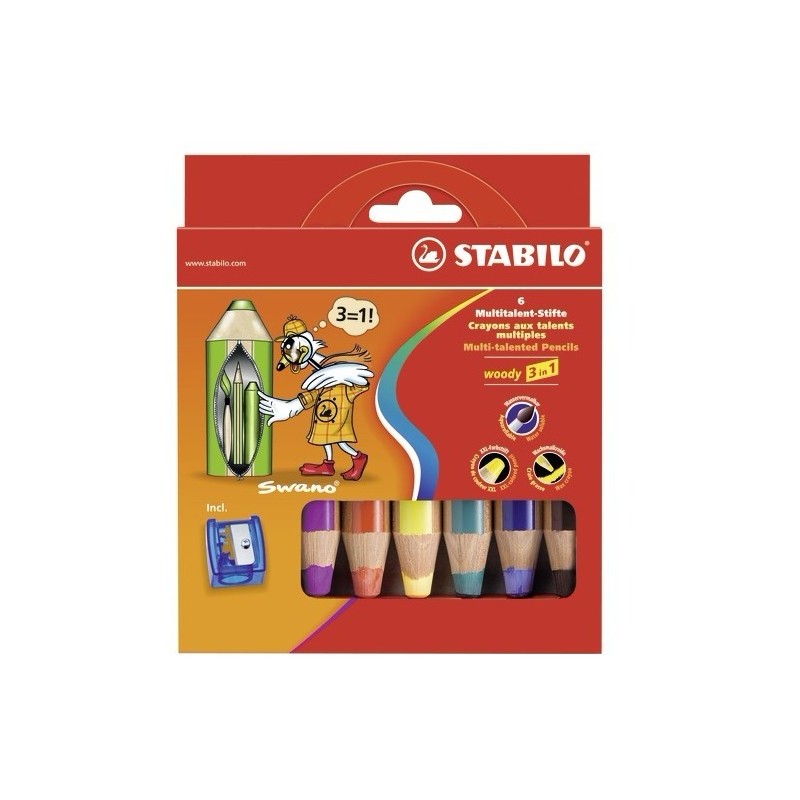 STABILO - woody 3 in 1 Multi 6 pieza(s) 8806/2